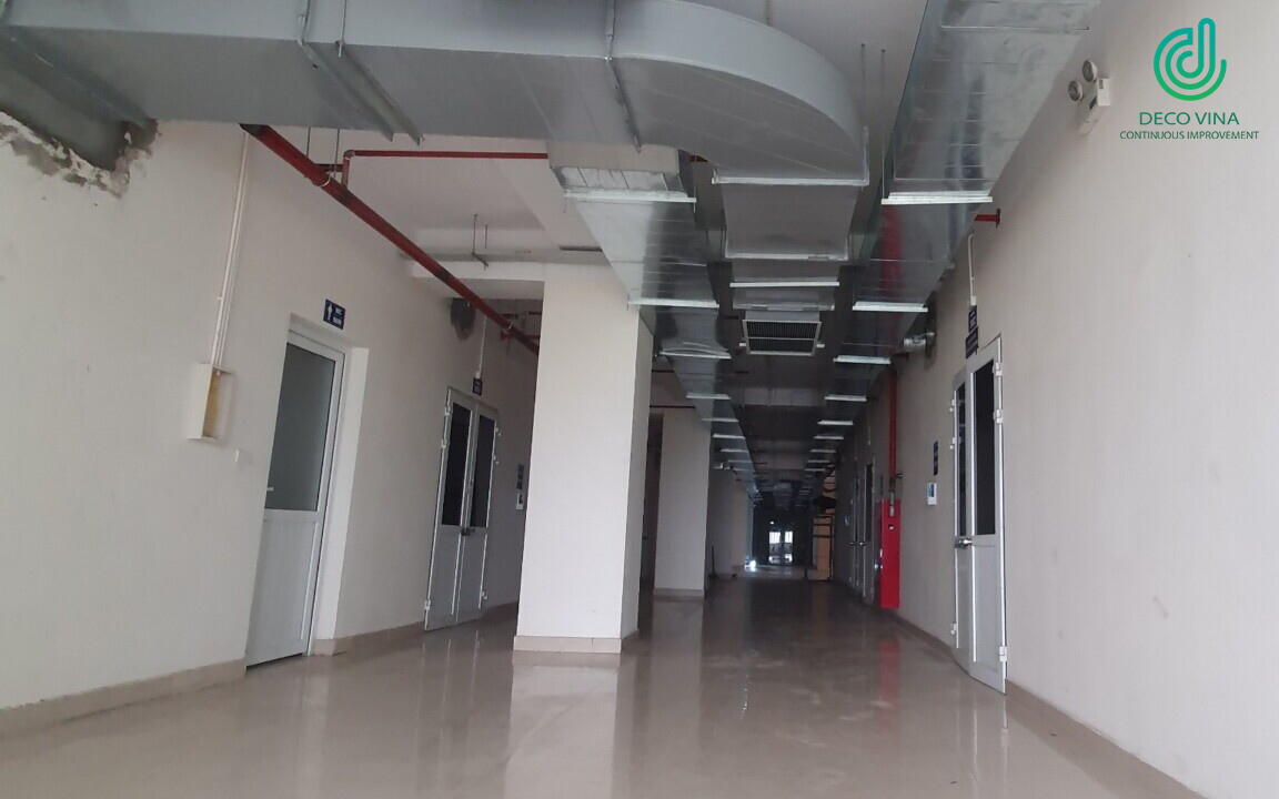 cửa gió hút khói hành lang 